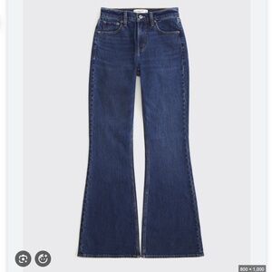 Abercrombie & Fitch The Vintage Flare High Rise Jeans Dark Wash (SZ 12 TALL)